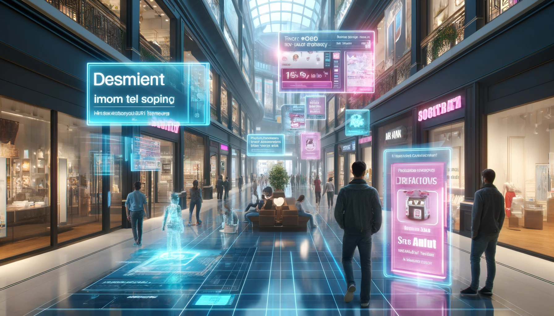 spatial tracking technology in an augmented reality